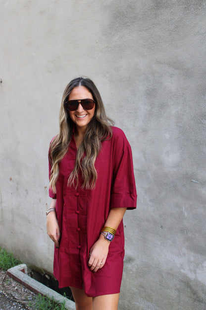 Burgandy Dress