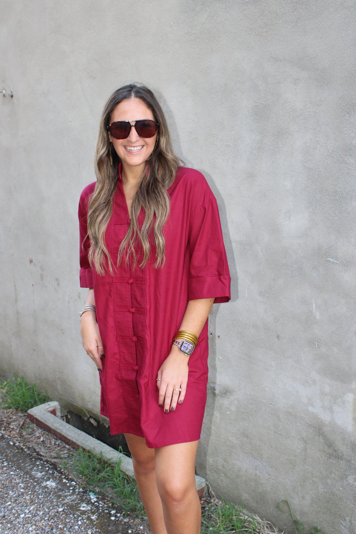 Burgandy Dress