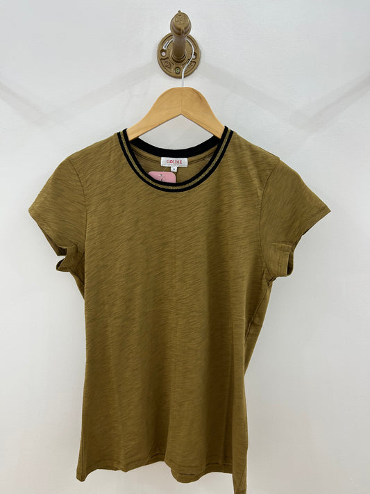Goldie Butternut Tipped Ringer Tee