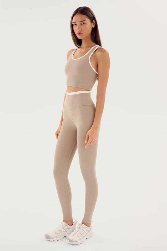 Dual High Waist Airweight Legging 7/8 Latte