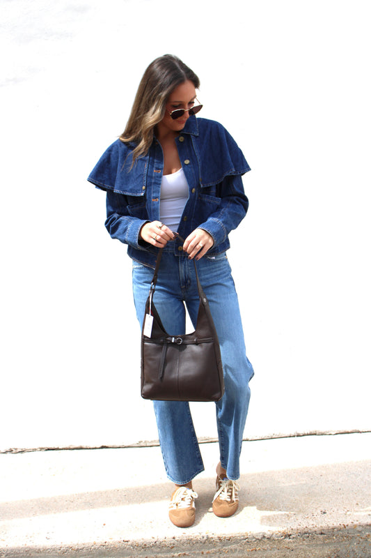 Denim Cape Jacket