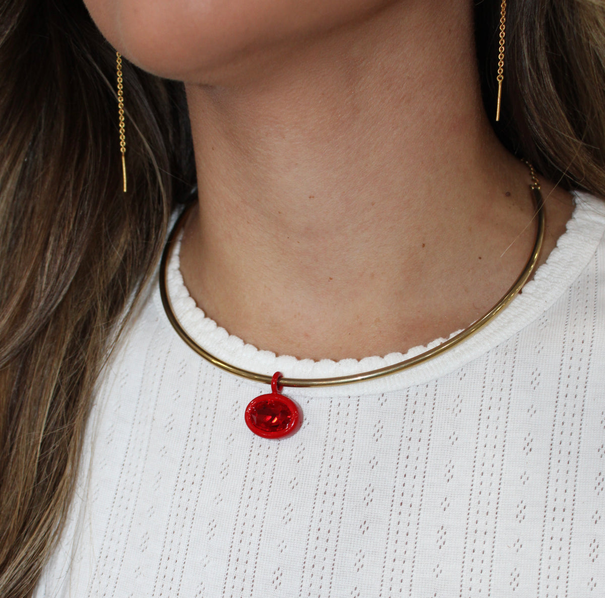 Gold Stone Necklace Hart Designs