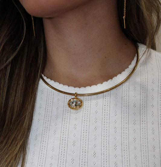 Gold Stone Necklace Hart Designs
