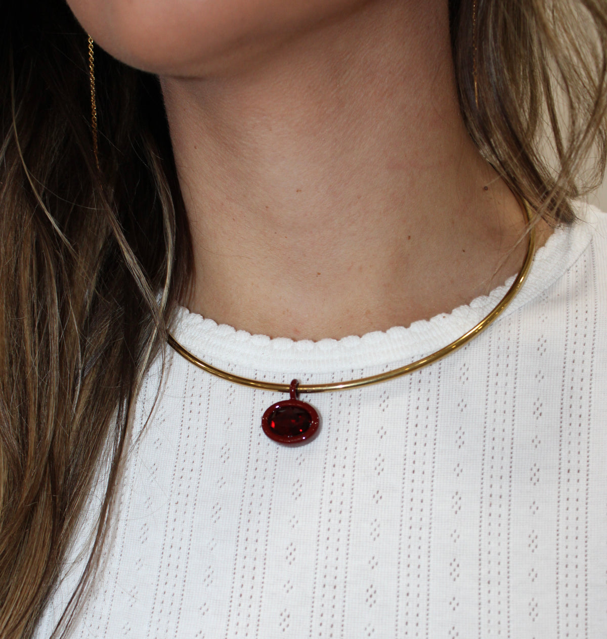 Gold Stone Necklace Hart Designs
