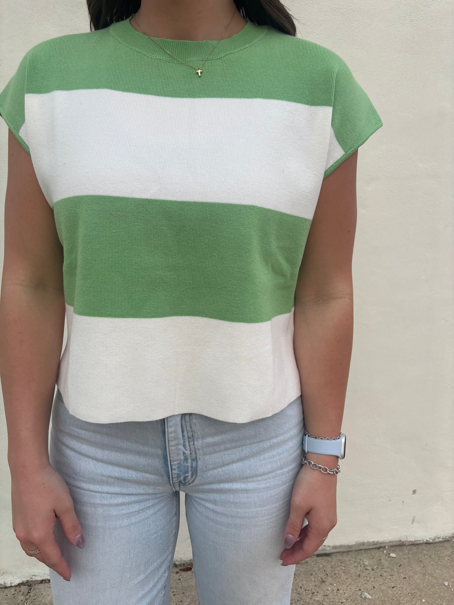 Stripe Sweater Tank