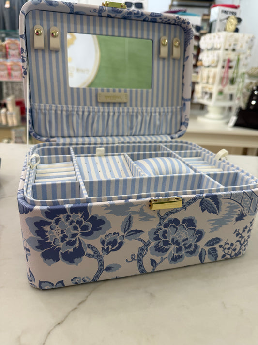 Medium Desktop Jewelry Case Garden Toile