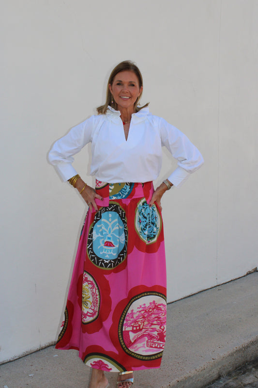 Gallery Sadie Drop Waist Maxi Skirt