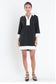 Colorblock Mini Dress Black