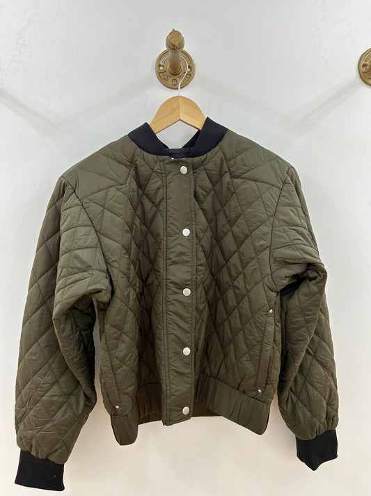 Velvet Heart Army Green Bomber Jacket