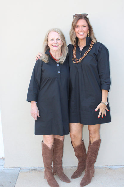 Arden Dress - Game Day Black
