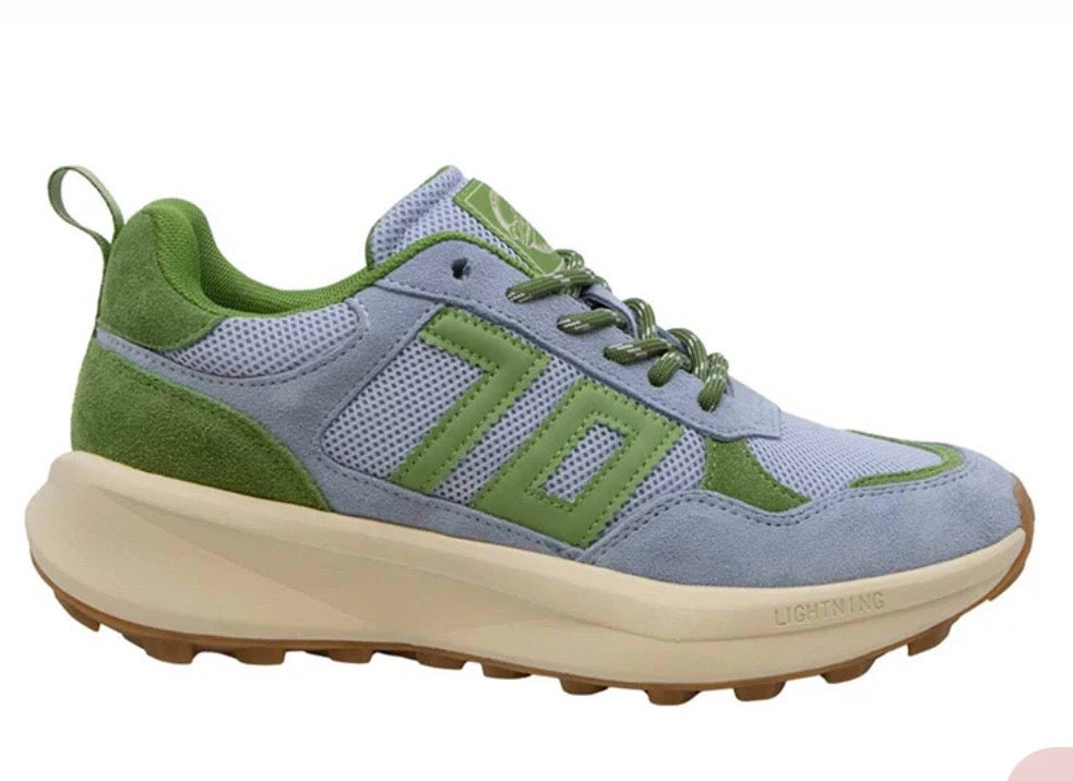 LIGHTNING in SKY LIGHT GREEN Sneakers