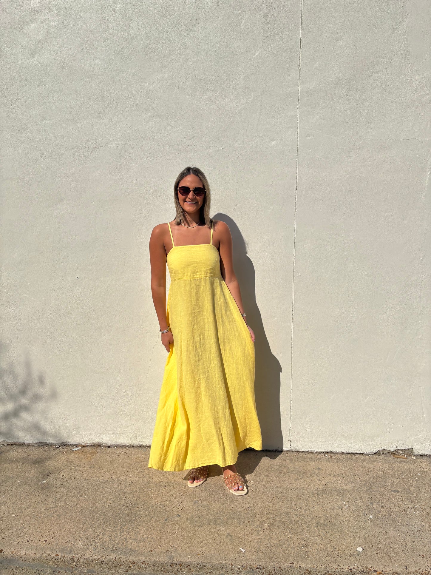 Yellow Linen Maxi