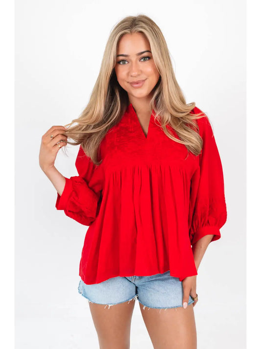 Maddy Top Red