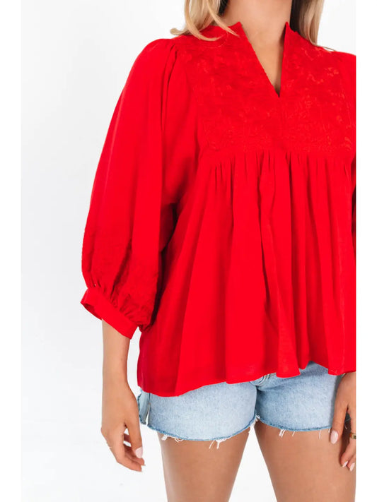 Maddy Top Red