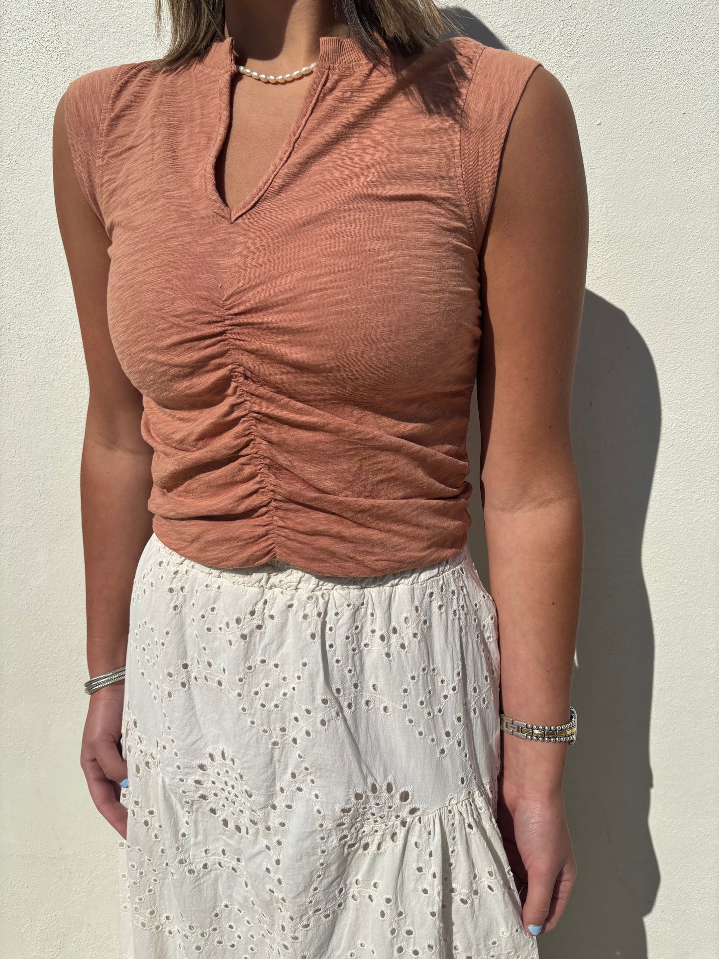 Kaia Muscle Tee Sun Tan