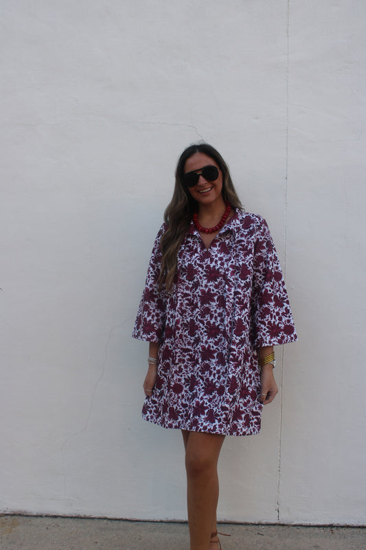 Phoebe Dress in Regal Rasberry