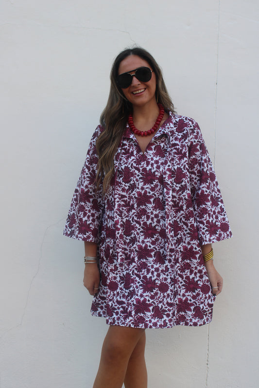 Phoebe Dress in Regal Rasberry
