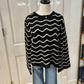 Kerisma Swirl Sweater Black/Ecru