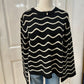 Kerisma Swirl Sweater Black/Ecru