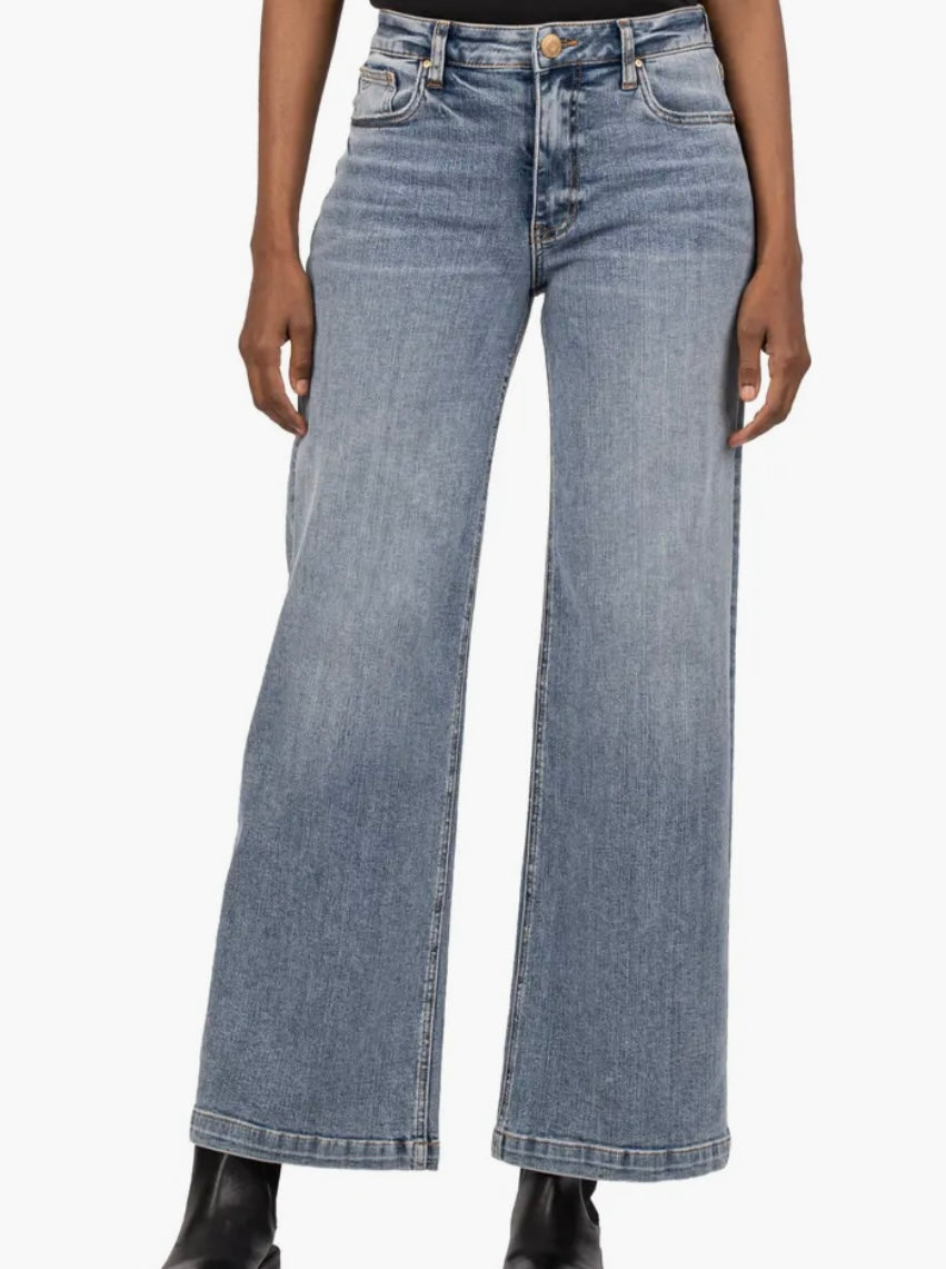 Enforce High Rise Wide Leg Jean