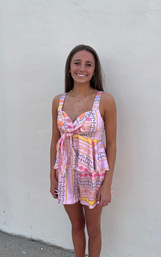 Anchors Away Pleated  Short