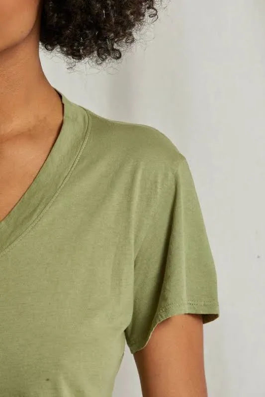 Hendrix Boxy Tee Oil Green