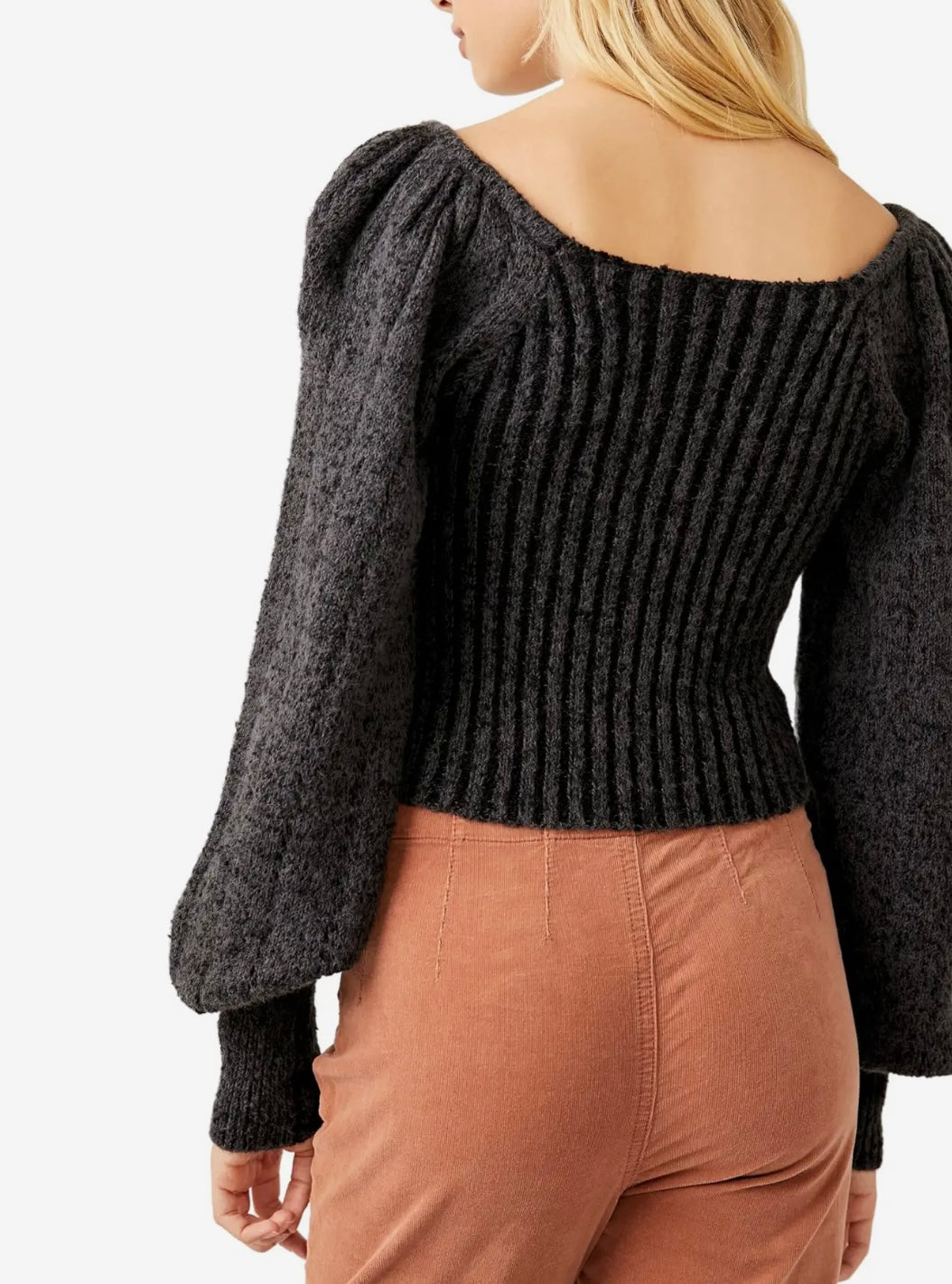 Free People Katie pullover black combo