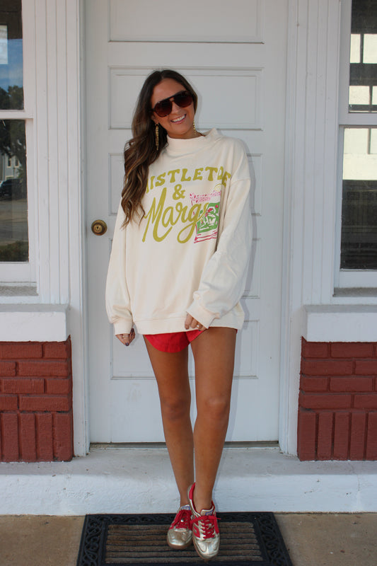 Holiday Mockneck Mistletoe & Margs