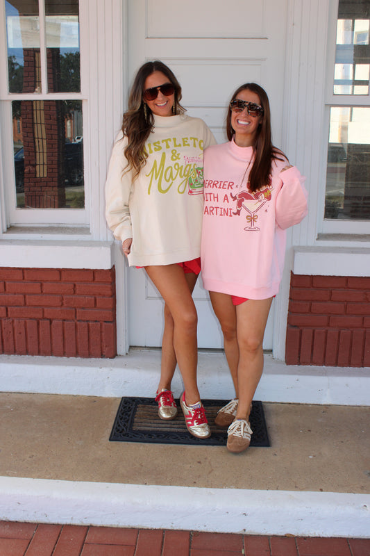 Holiday Mockneck Mistletoe & Margs