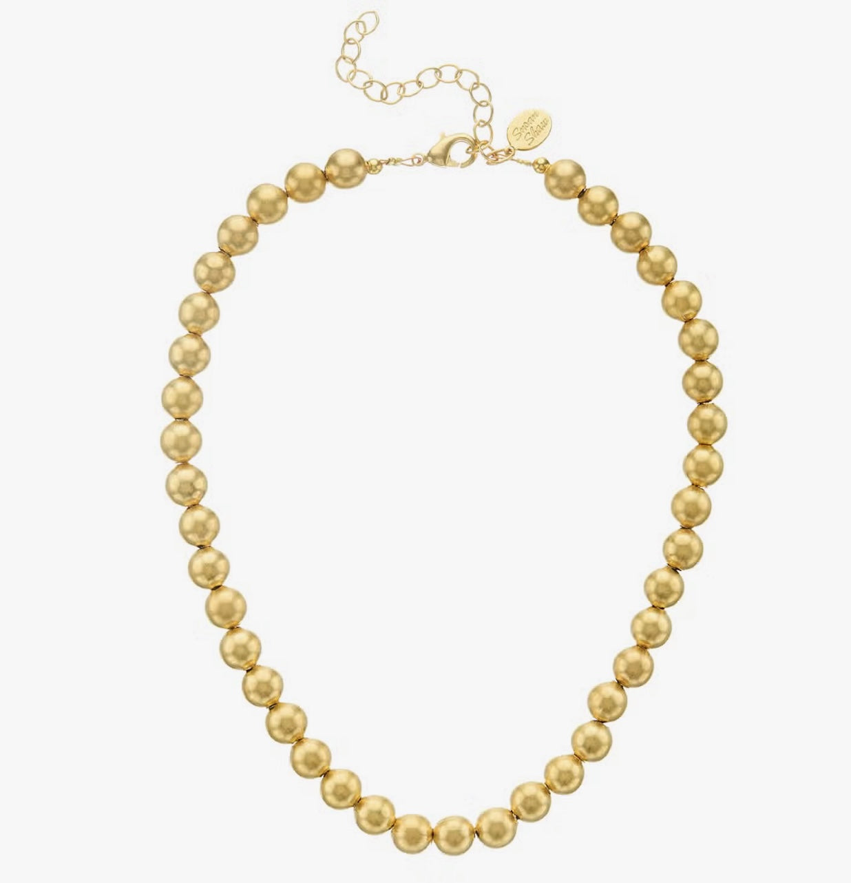 Susan Shaw Mini Margaret Gold Bead Necklace