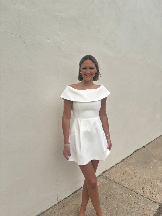 Lucy Paris Erin Off The Shoulder Mini Dress