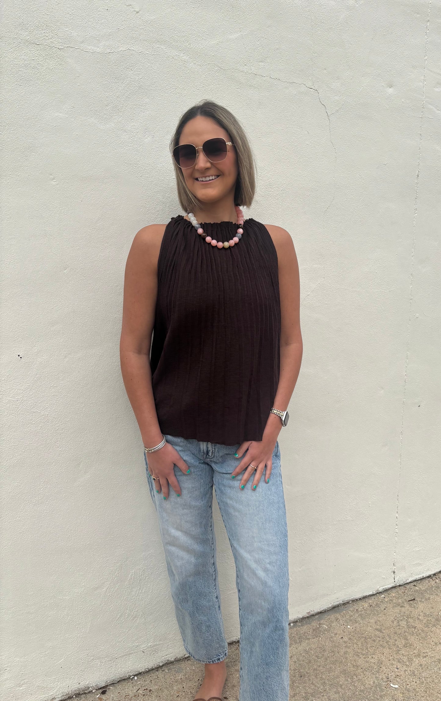Indie Halter Top Dark Brown
