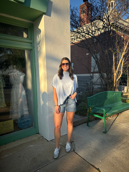 Caroline Top Baby Blue