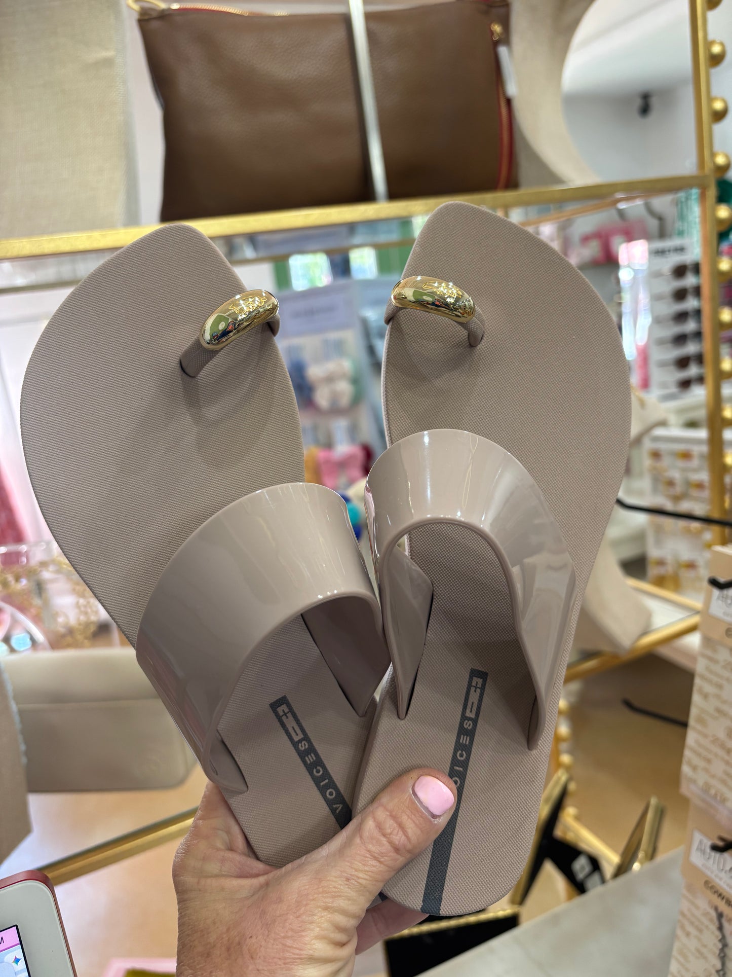 Gioiello Sandal Beige Gold