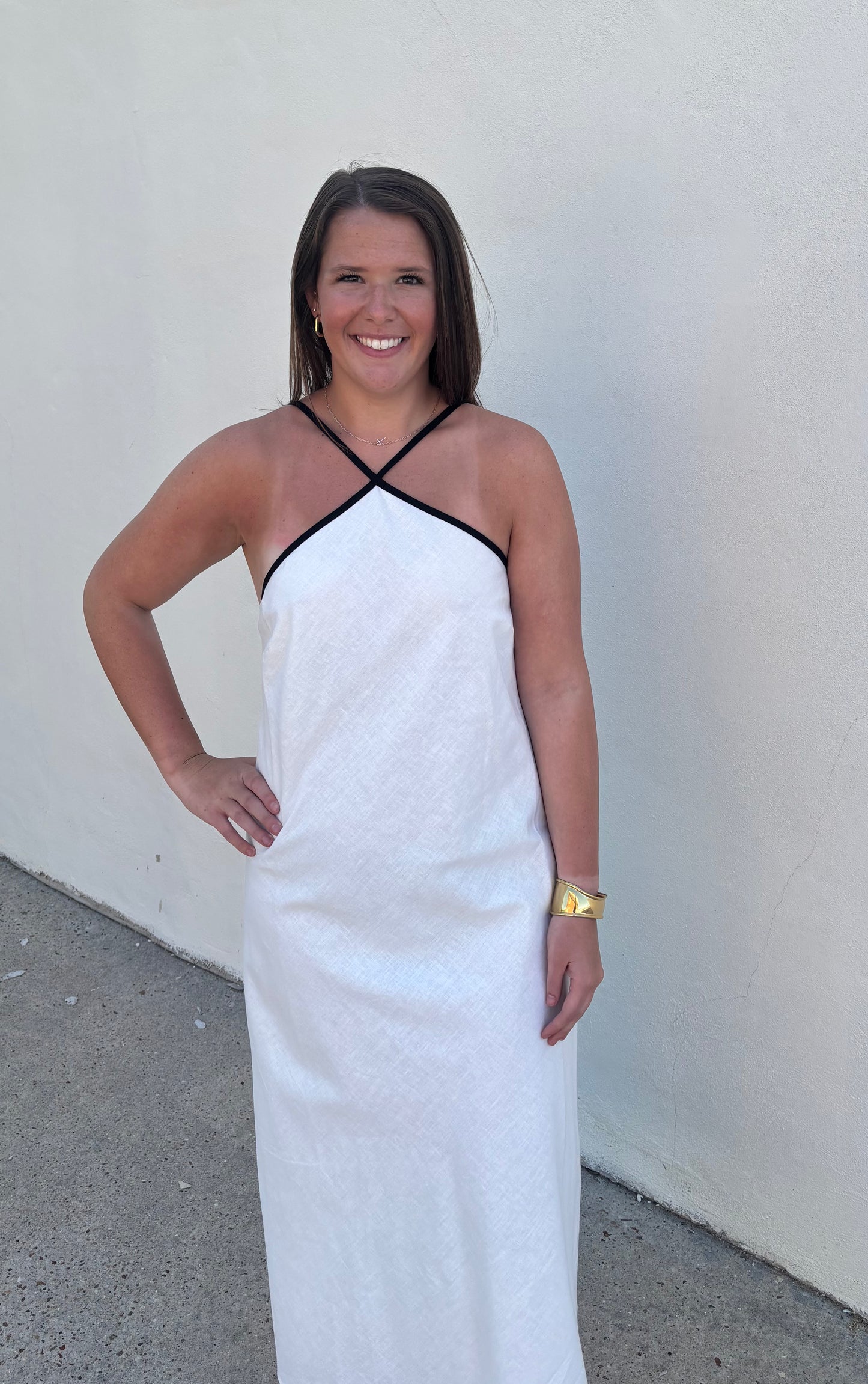 Grace Midi Dress White