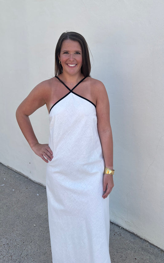 Grace Midi Dress White