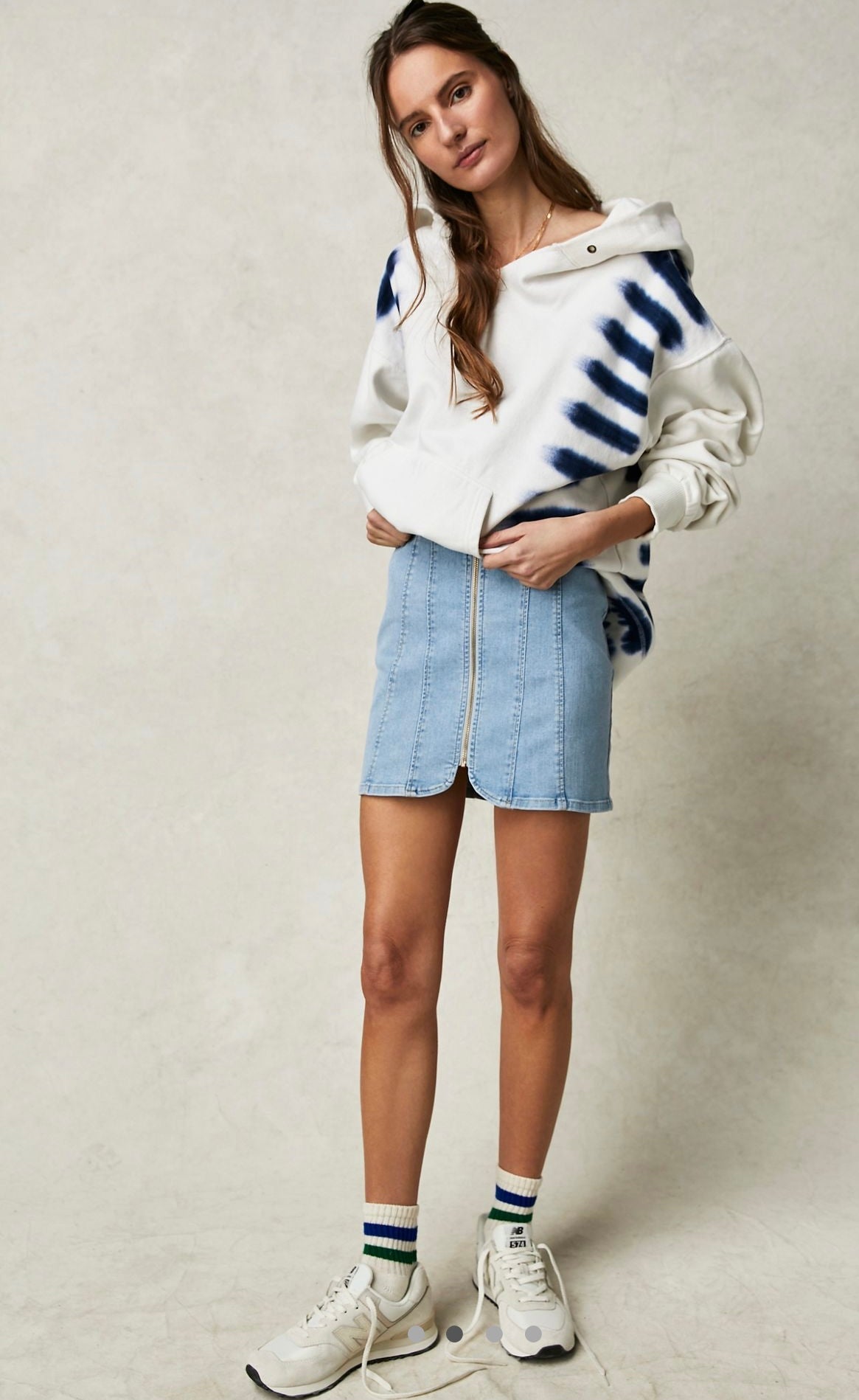 Free People Layla Denim Skirt