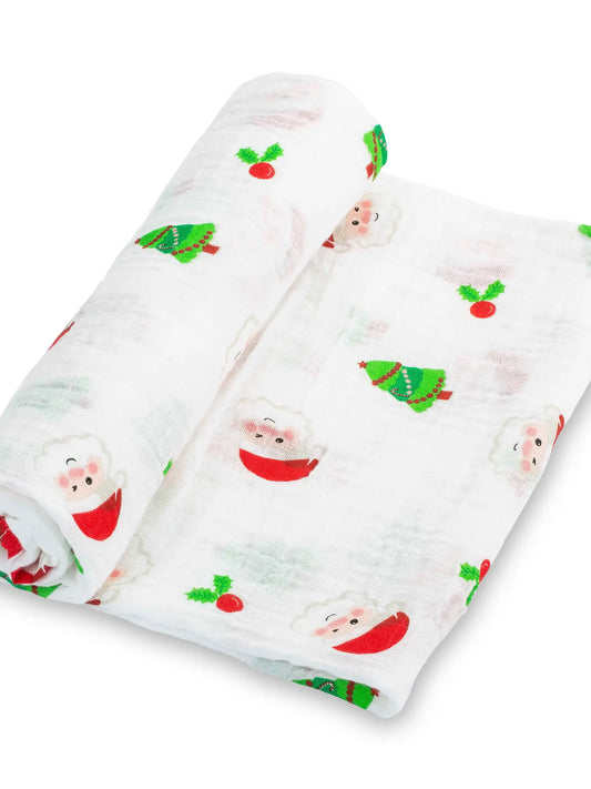 Santa Claws is Coming to Town Baby Swaddle Blanket