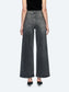 Charcoal High Rise Wide Leg Jeans