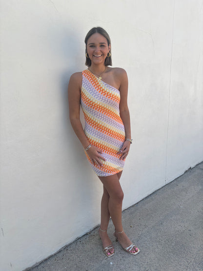 One Shoulder Mini Dress