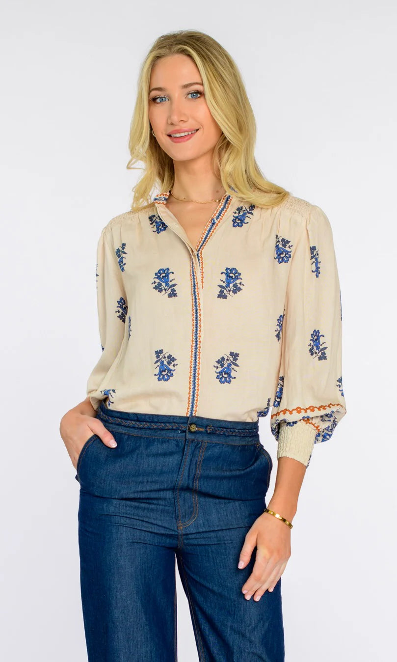 Emily Top Hankerchief Ivory