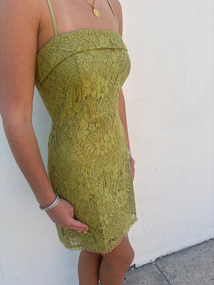 Serafina Mini Dress - Summer Green