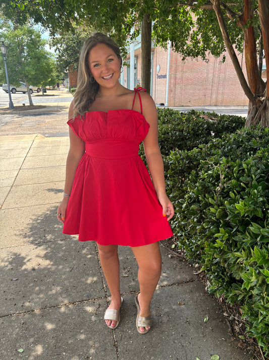 Olivia Dress Red
