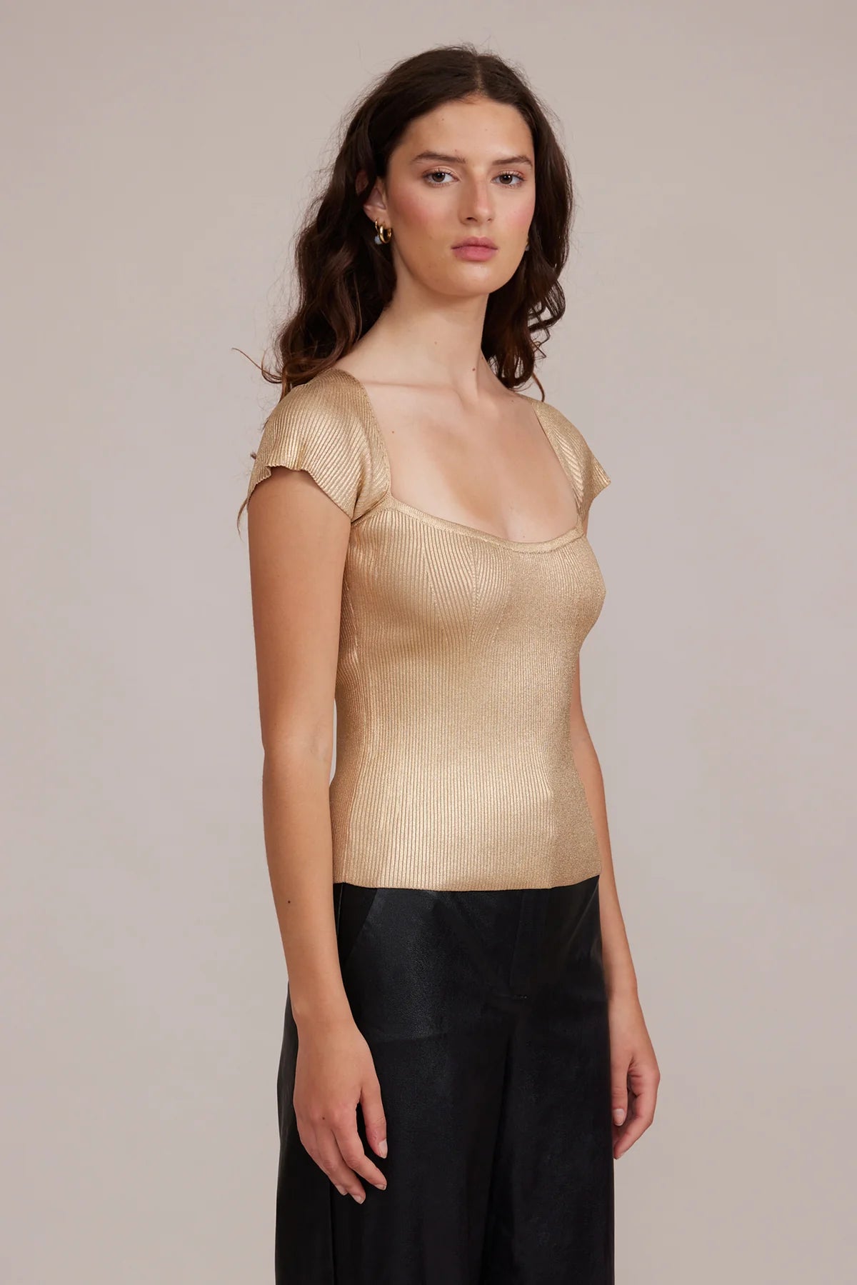 Ryan Knit Top Gold