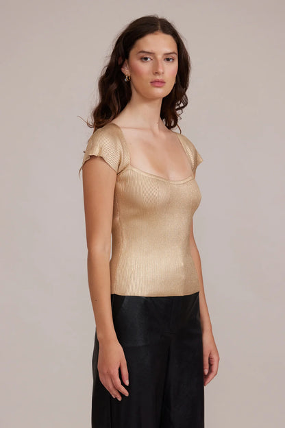 Ryan Knit Top Gold