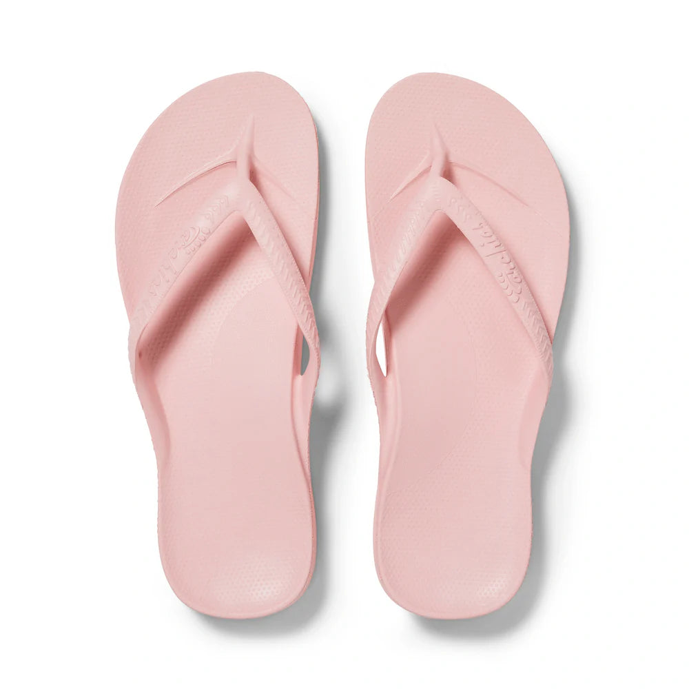 Pink Arch Support Flip Flops