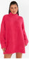 MUMU Timmy Tunic Sweater Pink Rose Knit