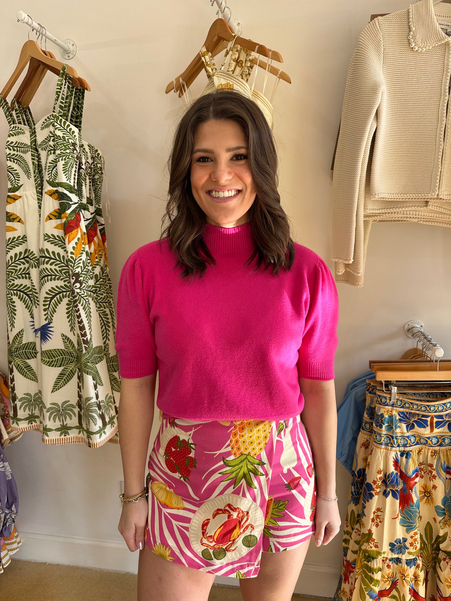 A Printed Woven Skort