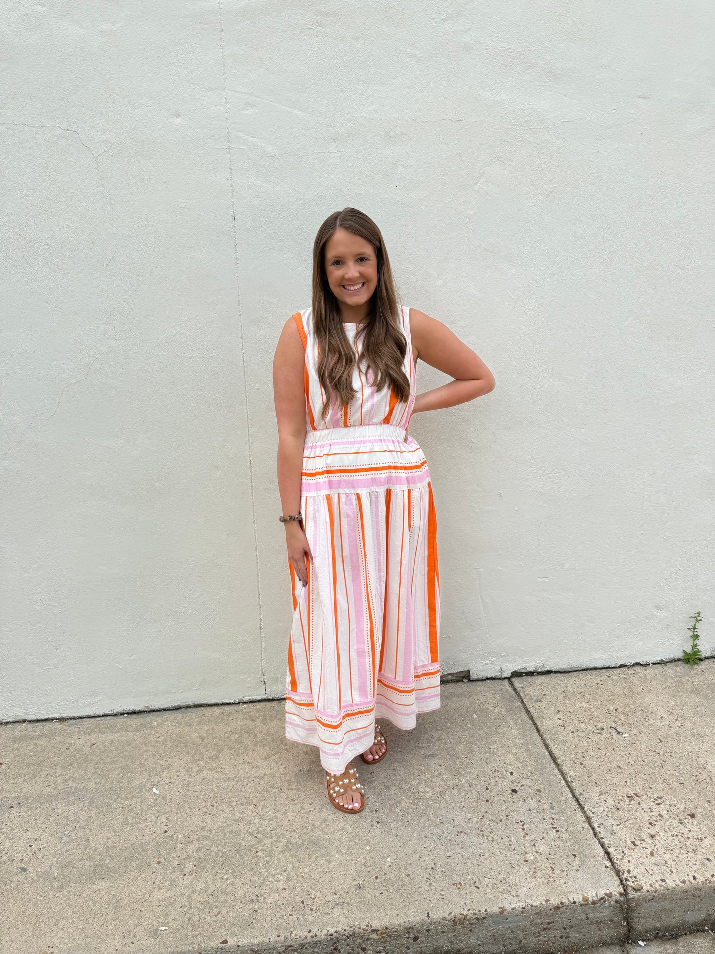 Striped Sleeveless Dress