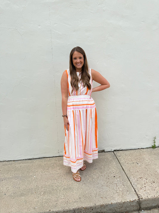 Striped Sleeveless Dress